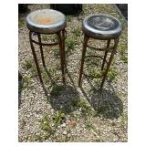 2 Metal Stools