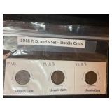 1918 P, D, and S set ï¿½ Lincoln Cents
