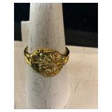 Costume ring /gold plated/ size 7 1/2