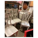 4 Solid Wooden Chairs
