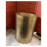 Large Hammered Brass Planter 20ï¿½ T x 16ï¿½ Around