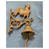 Cast iron rooster diner bell