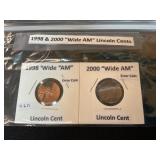 1998 & 2000ï¿½Wide AMï¿½ Lincoln Cents