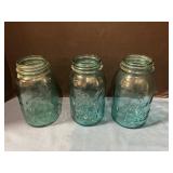 Ball Mason jars blue