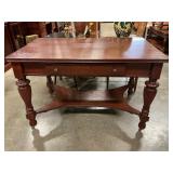 Mahogany writing table with drawers