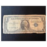 1957-A Silver Certificate Blue Seal Dollar Bill