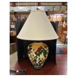 Bird painted table lamp 28ï¿½ T