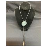 Native American Zuni Turquoise Silver Bolo