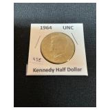 1964 UNC Kennedy Half Dollar