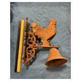 Cast iron rooster diner bell