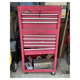 Popular Mechanics tool box with miscellaneous
