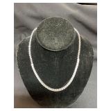 Silver clear stone tennis necklace 18ï¿½ L