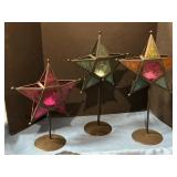 Star Tea-light candle holders set of 3