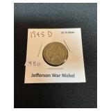 1945-D Jefferson War Nickel