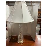 Glass lamp with shade