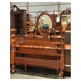 Full size bed w/ dresser Made by McMahan