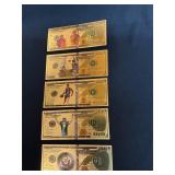 Replica 24K Gold-Plated Plastic Foil $100 Bills
