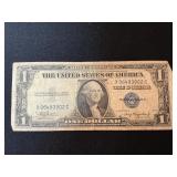 1935-A Silver Certificate Blue Seal Dollar Bill