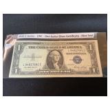 1935-E  UNC $1 Silver Certificate Blue Seal
