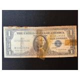 1957-A Silver Certificate Blue Seal Dollar Bill