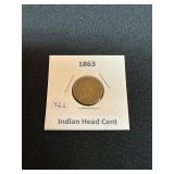 1863 Indian Head Cent
