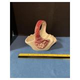 Hull Pottery basket planter