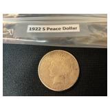 1922-S Peace Dollar