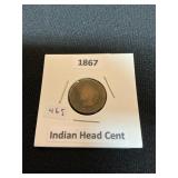 1867 Indian Head Cent