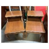 Vintage step end tables