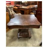 Side table wood w/ pedestal 43ï¿½ square x 27ï¿½ Tall