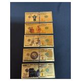 Replica 24K Gold-Plated Plastic Foil $100 Bills