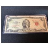 1953 Red Seal Two-Dollar Bill
