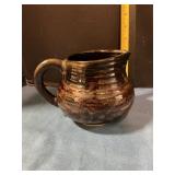 Pottery pitcher
