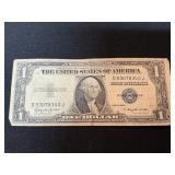 1935-H Silver Certificate Blue Seal Dollar Bill