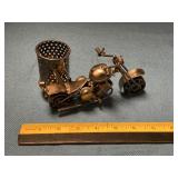 Metal bike art decor