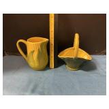 Shawnee small pitcher & basket