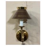 Wall sconce with  shade