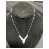 14K Gold Necklace with Lab Diamonds