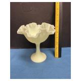 Fenton custard glass compote