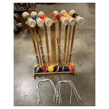 Vintage 6-player croquet set