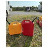 Two gas cans