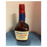 Makers Mark 2001 UK UofL double dipped 1L bottle