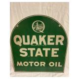 Quaker State 1981doublesided porcelain sign28'x26'