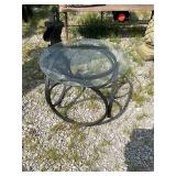 Glass top table