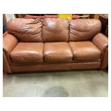 Klaussner leather sofa, some scratching on arms
