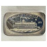 1973 Belle of  Louisville 1oz silver bar
