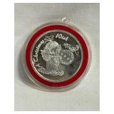 2001 A Christmas Wish 1ounce Silver Round
