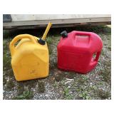 Two gas cans