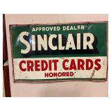 Sinclair double-sided porcelain sign 23'x14'