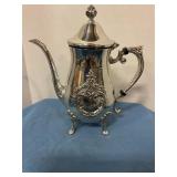 Silver plate teapot